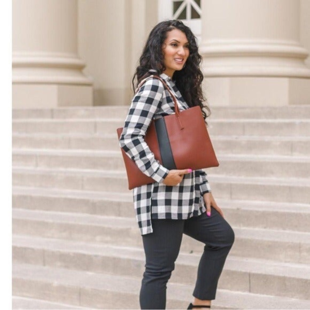 Vince Camuto Vegan Leather Tote